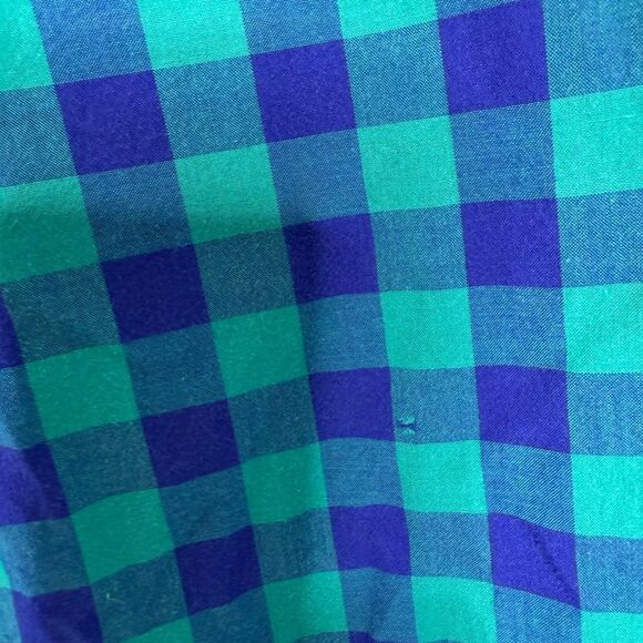 Sonoma Men's Blue and Green Plaid Shirt Size XL - Picture 4 of 5